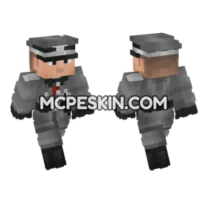 WW2 German Officer V2 Minecraft Bedrock skin