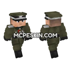 WW2 German Officer V4 Minecraft Bedrock skin