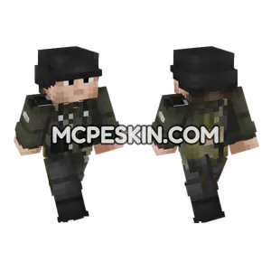 WW2 German Soldier V2 Minecraft Bedrock skin