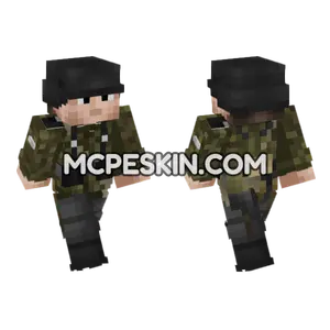 WW2 German Soldier V5 Minecraft Bedrock skin