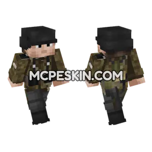 WW2 German Soldier V6 Minecraft Bedrock skin