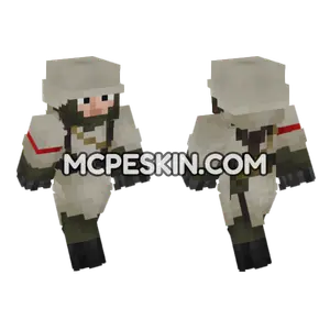 WW2 German Soldier V9 Minecraft Bedrock skin