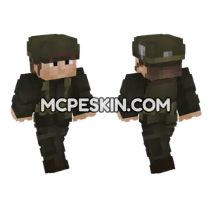 WW2 US Army Soldier Minecraft Bedrock skin