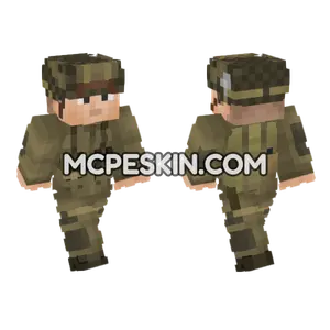 WW2 US Army Soldier Minecraft Bedrock skin