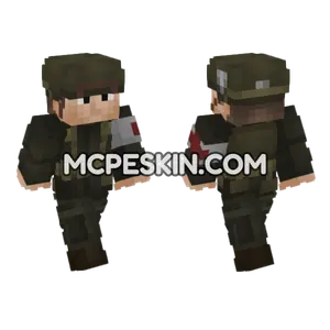 WW2 US Army Soldier V6 Minecraft Bedrock skin