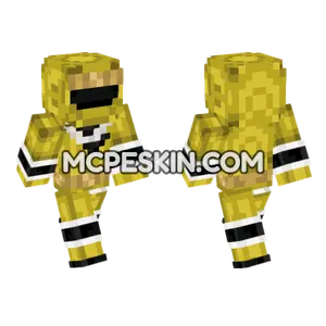 Yellow Alien Ranger Minecraft Bedrock skin