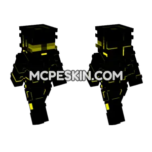 Yellow Circuit Skin Minecraft Bedrock skin