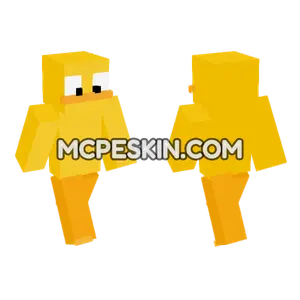 Yellow Duck Minecraft Bedrock skin