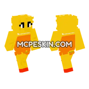 Yellow Duck Skin Minecraft Bedrock skin