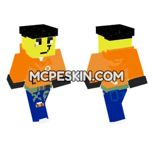 Yellow Hat Character Minecraft Bedrock skin