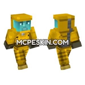 Yellow Hazmat Suit Minecraft Bedrock skin