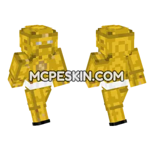 Yellow Ninja Ranger Minecraft Bedrock skin