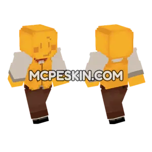 Yellow Sun Character Minecraft Bedrock skin
