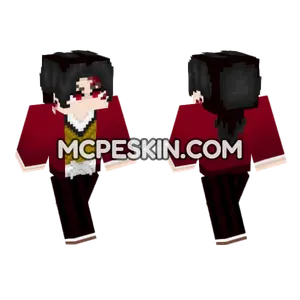 Yoriichi V2 Fixed Minecraft Bedrock skin