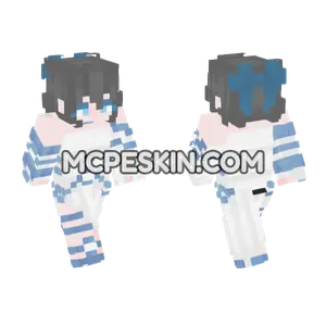 Yuuki Outfit Minecraft Bedrock skin