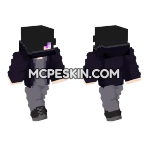 Zane Afton Purple Guy Minecraft Bedrock skin