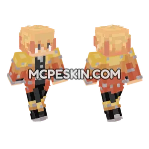 Zenitsu Agatsuma Minecraft Bedrock skin