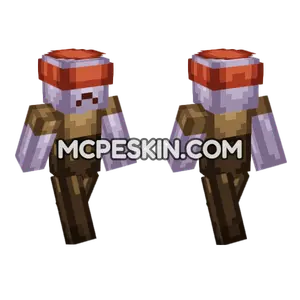 Zombie Farmer Mushroom Minecraft Bedrock skin