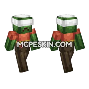 Zombie Farmer Sausage Minecraft Bedrock skin