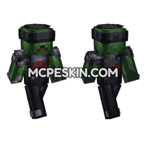 Zombie Farmer Warrior Minecraft Bedrock skin