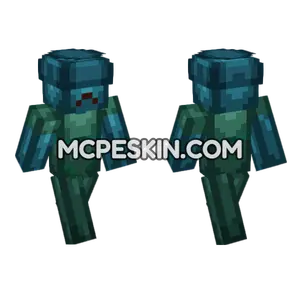 Zombie Farmer Water Minecraft Bedrock skin