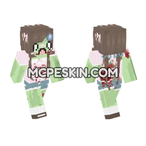 Zombie Girl Minecraft Bedrock skin