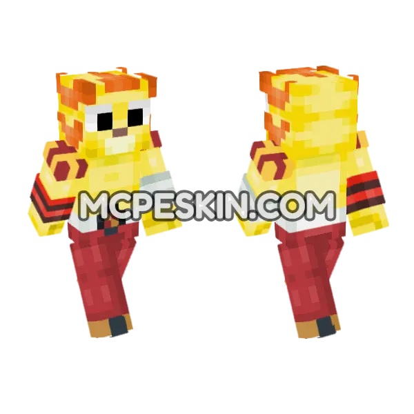 1000 Sunny Minecraft Bedrock skin, front and back