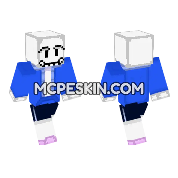 2025 Rtale Sans Minecraft Bedrock skin, front and back