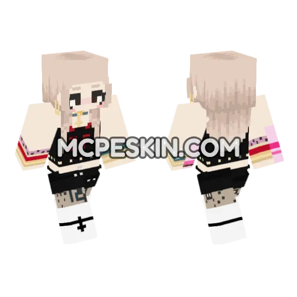 2F Hoodie Girl, front and back