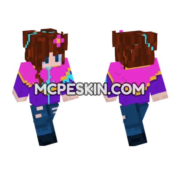 90s Windbreaker Outfit, front and back