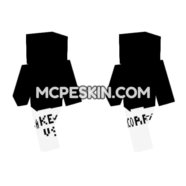 A KE REi Minecraft Bedrock skin, front and back