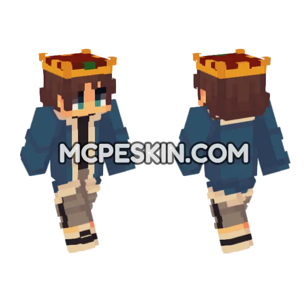 Aaron Alex Minecraft Bedrock skin, front and back