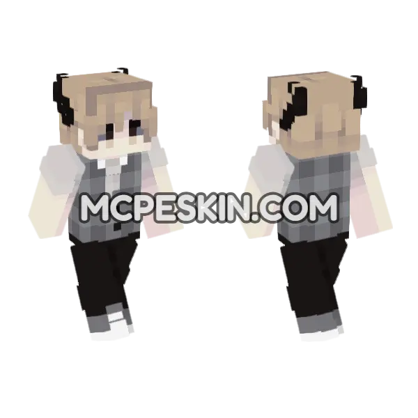 Aaron Skin Minecraft Bedrock skin, front and back