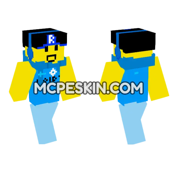Abandoned Laughs Vladimir Minecraft Bedrock skin, front and back