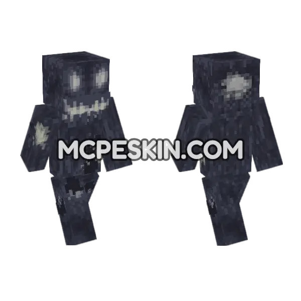 Abyss Creature Minecraft Bedrock skin, front and back