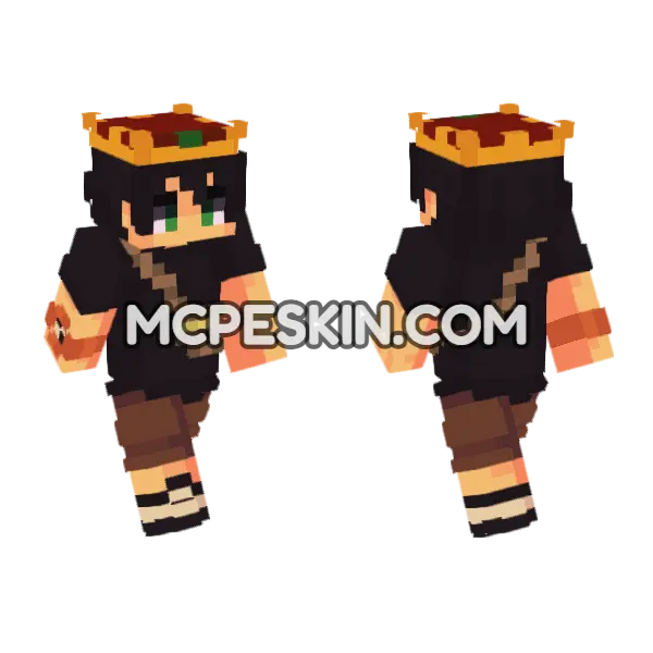 Adam Alex Minecraft Bedrock skin, front and back