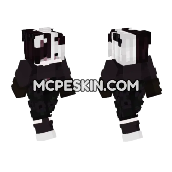 Aesthetic 24 Minecraft Bedrock skin, front and back