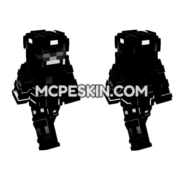 Afterglow Skin Minecraft Bedrock skin, front and back