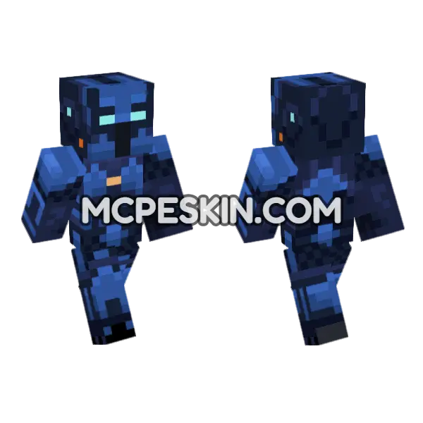Agent Level 5 Minecraft Bedrock skin, front and back