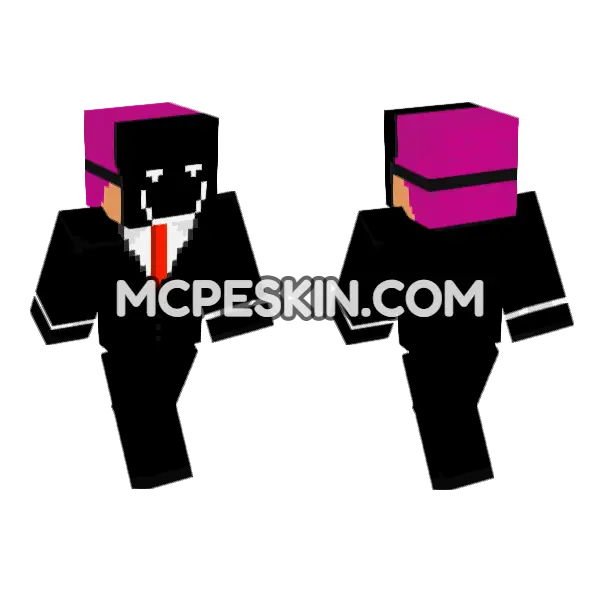 Agente 11 6 Minecraft Bedrock skin, front and back