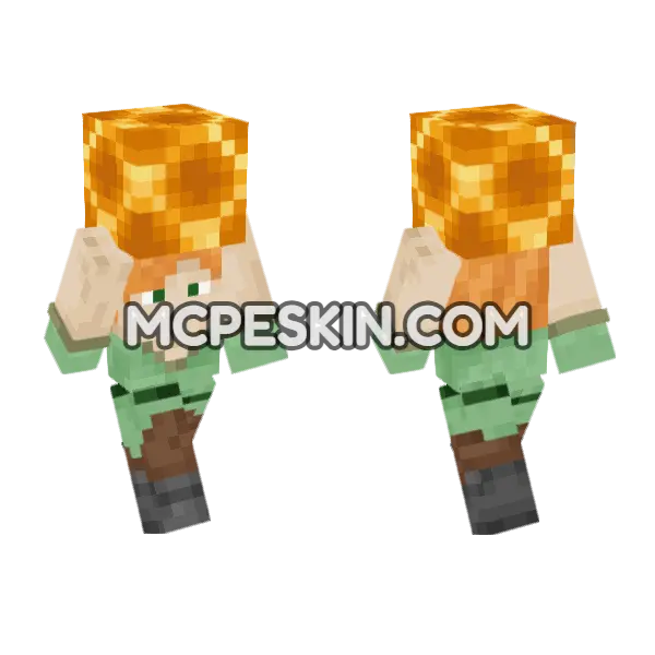 Alex Honeycomb Minecraft Bedrock skin, front and back