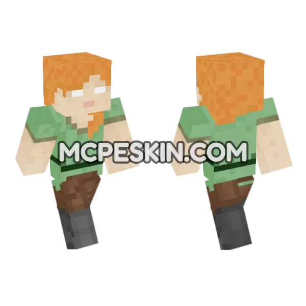 Alexbrine Skin Minecraft Bedrock skin, front and back