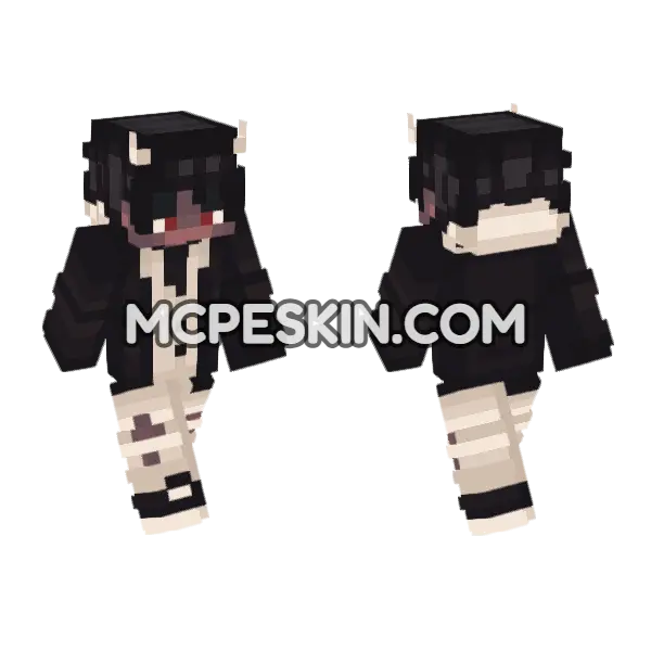 Alice In Wonderland Minecraft Bedrock skin, front and back