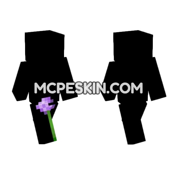 Allium Skin Minecraft Bedrock skin, front and back