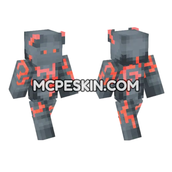 Almrak Skin Minecraft Bedrock skin, front and back