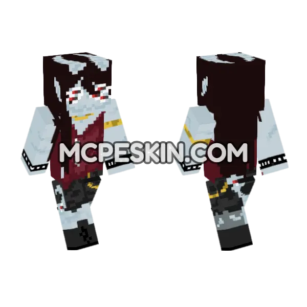 Aluz Skin Minecraft Bedrock skin, front and back