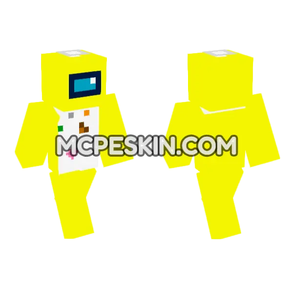 Amarillo Minecraft Bedrock skin, front and back