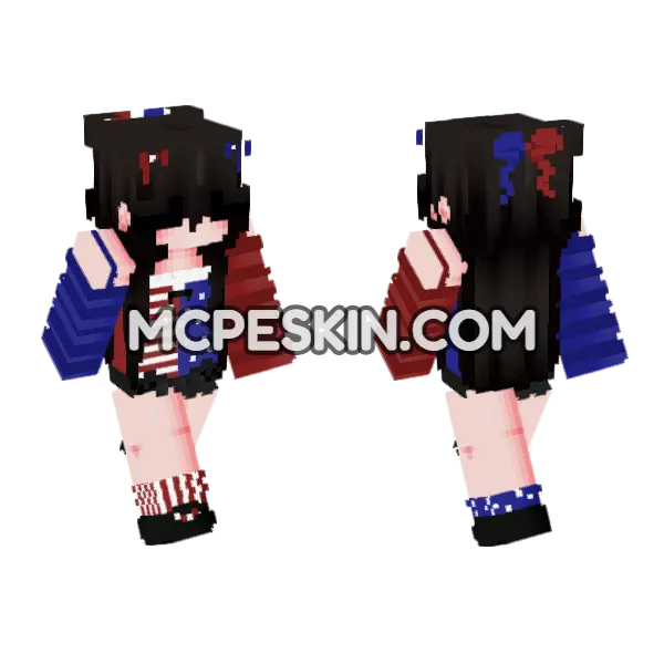 American Flag Dress, front and back