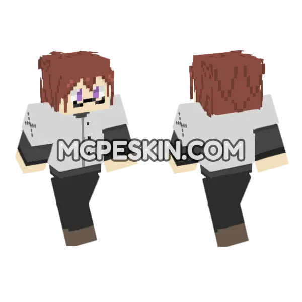 Amos Oc 7017650 Minecraft Bedrock skin, front and back