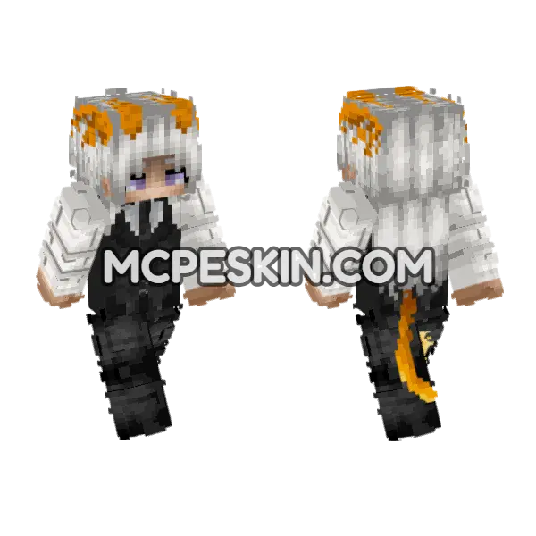 Anathema Aureum Judex Minecraft Bedrock skin, front and back
